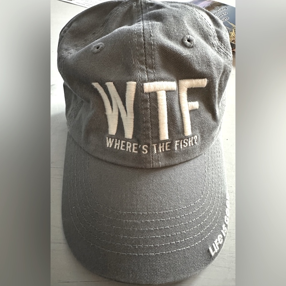 WTF Hat (Where's the Fish?) Life is Good brand